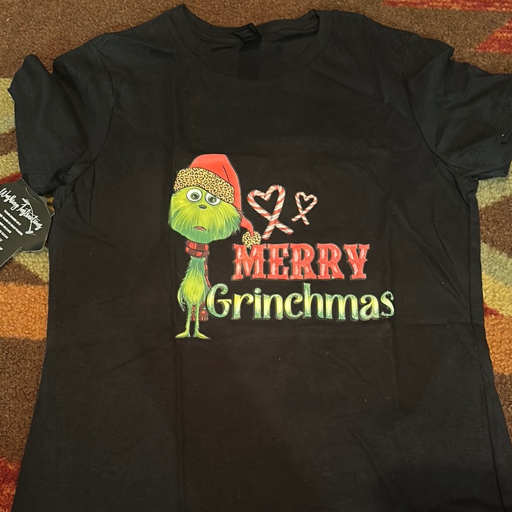 Merry Grinchmas Black T-Shirt
